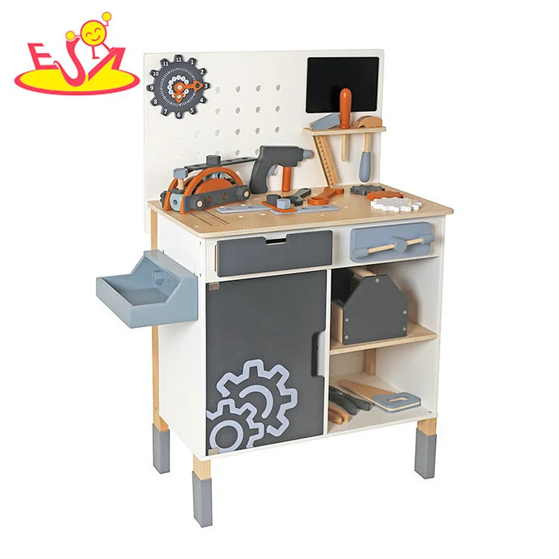 تصميم جديد معكرون لعبة مطبخ خشبية لطيفة للأطفال W10C582